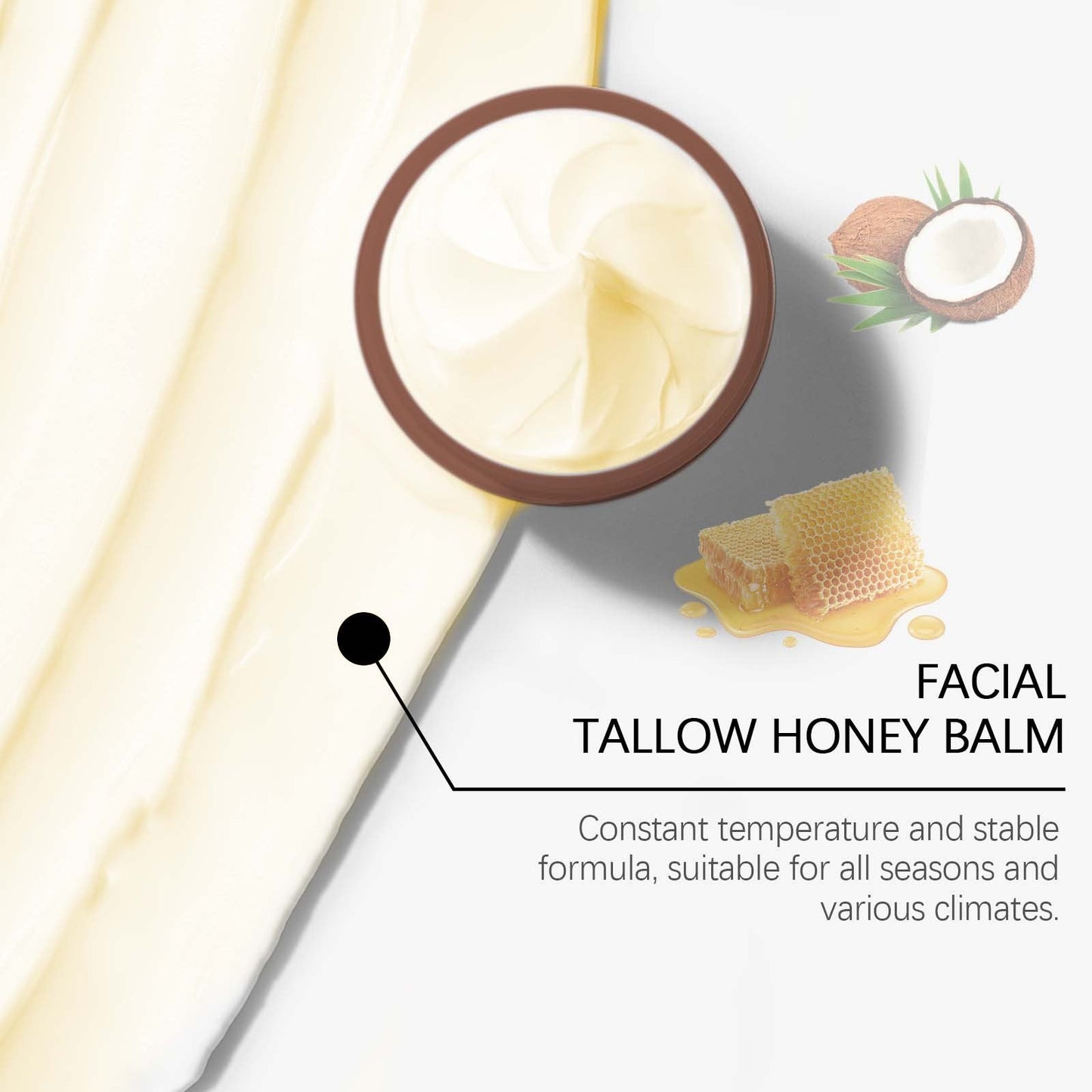 Tallow Honey Body Balm Vårdande och återfuktande kräm